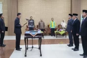 Pj.Bupati Pringsewu Lantik 3 Pejabat Pimpinan Tinggi Pratama