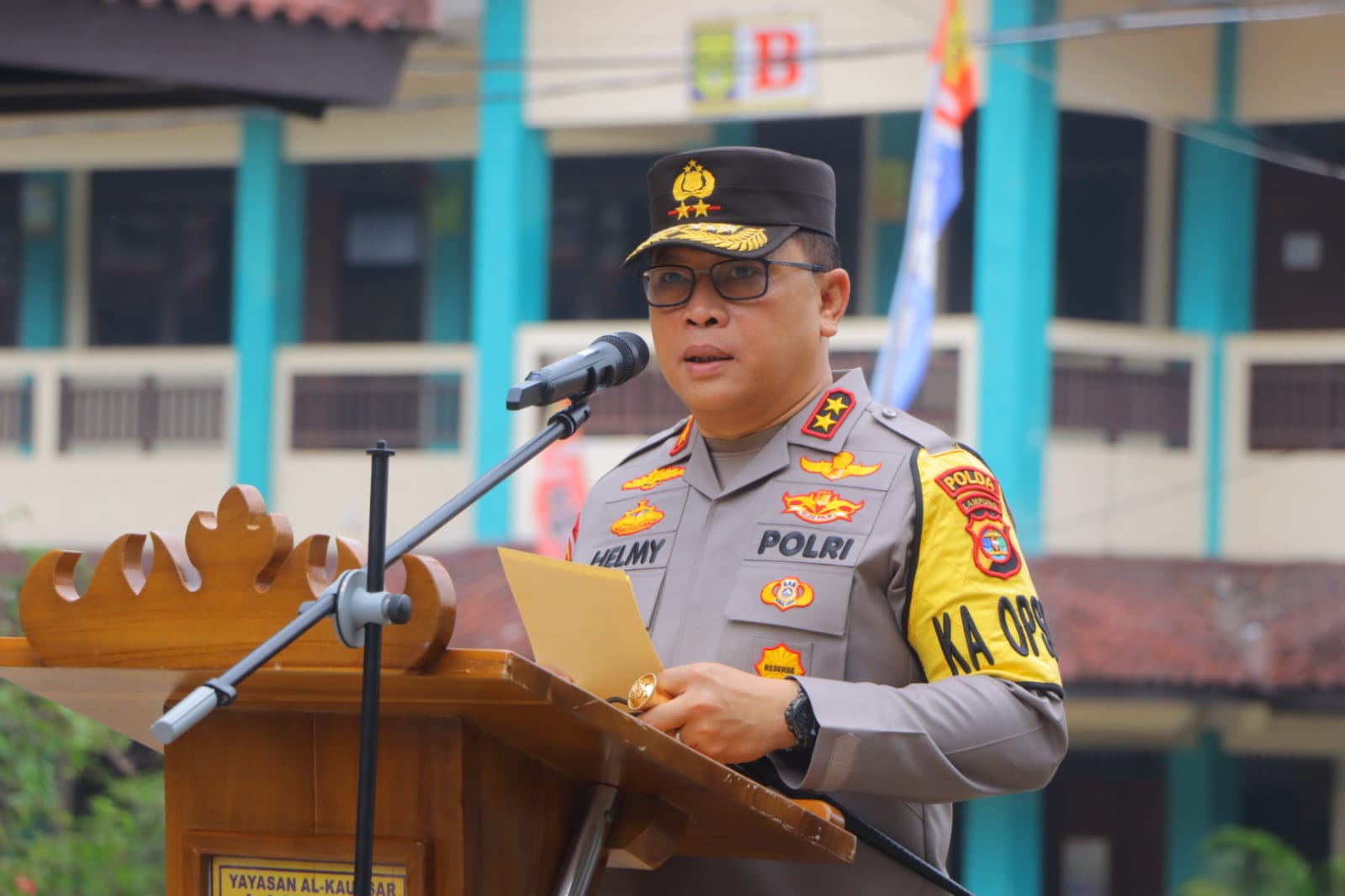 Ini sejumlah Pesan Kapolda, Saat Menjadi Pembina Upacara Di SMA Al-Kautsar Bandar Lampung