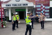 Pasca Pemilu, Polda Lampung Gencar Lakukan Patroli Rutin di KPU