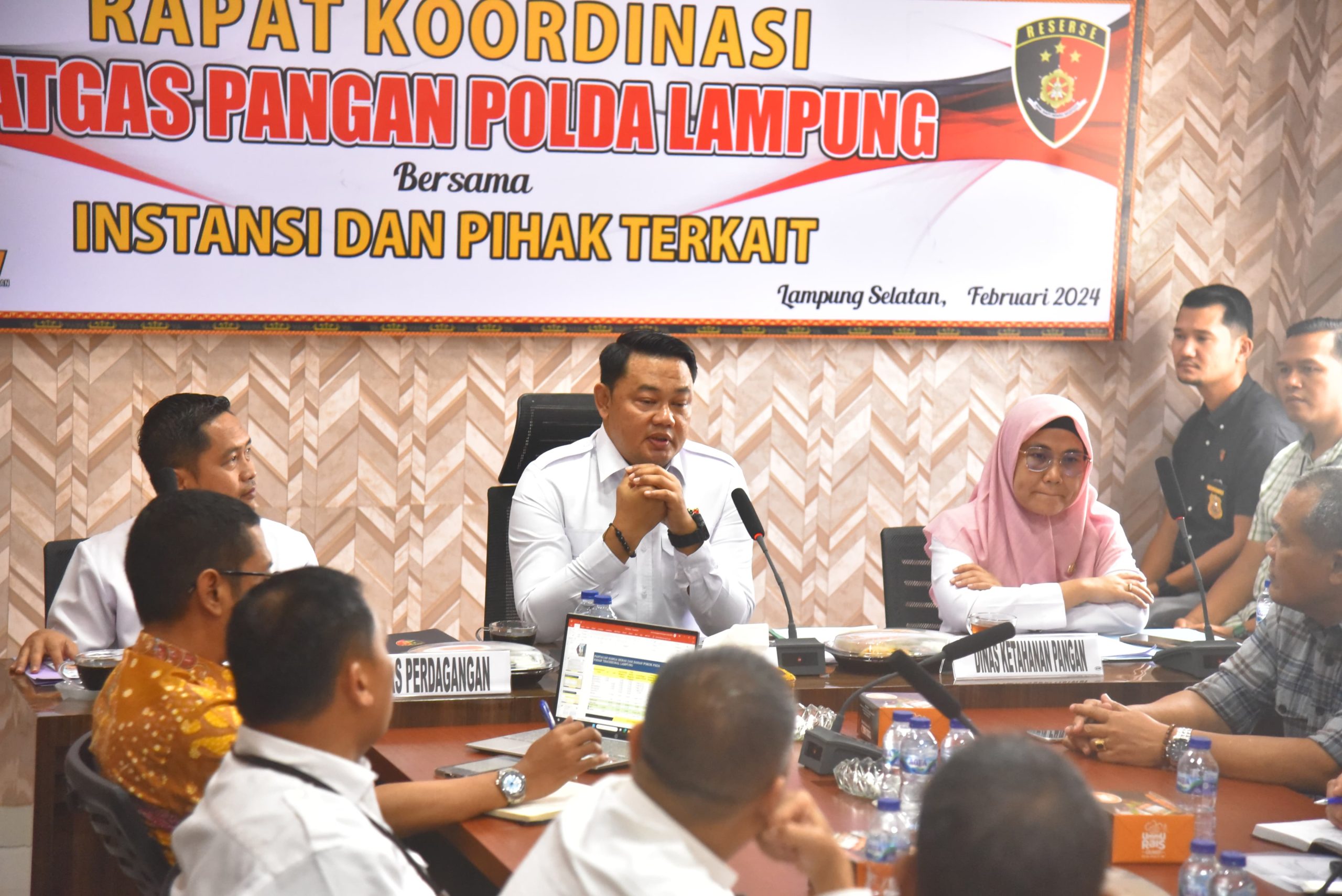 Satgas  Pangan  Polda Lampung adakan Rakor : Antisipasi Bahan Pangan di Pasar