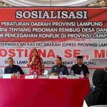 Kostiana Anggota DPRD Lampung Gelar Sosper No 1 tahun 2016 Di Kecamatan Panjang Bandar Lampung