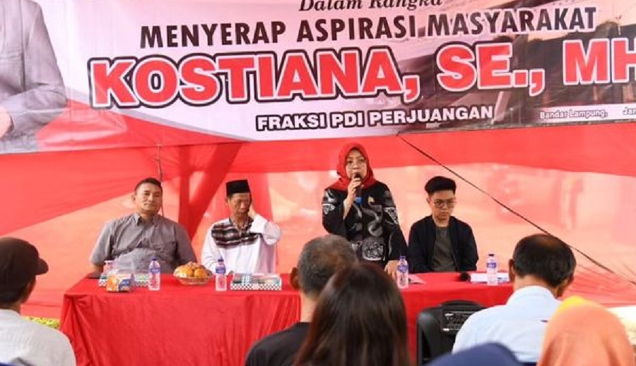 Ketua Fraksi PDIP DPRD Lampung Kostiana Reses Tahap 1 di Tahun 2024
