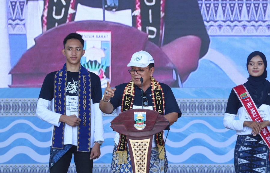 Gubernur Berharap WSL Krui Pro Majukan Pariwisata Lampung