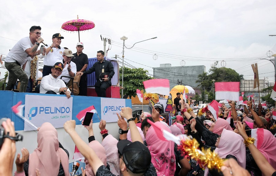 Gubernur Arinal Lepas Kirab Marching Band dan Karnaval Kendaraan Hias HUT Provinsi Lampung ke-60