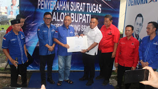 Dapat Surat Tugas Demokrat sebagai Bacabup Nanang Ermanto Bersyukur
