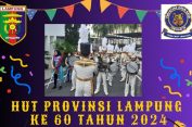 Kirab Drumband dan Mobil Hias Meriahkan HUT Lampung ke-60