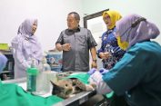 World Veterinary Day, Gubernur Arinal Tinjau Vaksinasi Rabies dan Pemberian Vitamin Gratis