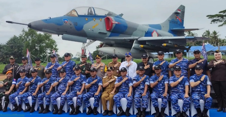 Anggota DPRD Lampung Hadiri Latihan Matra Udara II Jalak Sakti