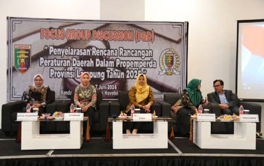 Bapemperda DPRD Lampung Gelar Focus Group Discussion