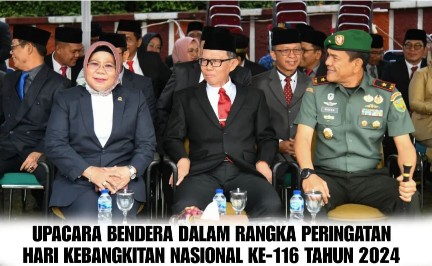 Sekwan Bersama Komisi V DPRD Provinsi Lampung Hadiri Upacara Harkitnas