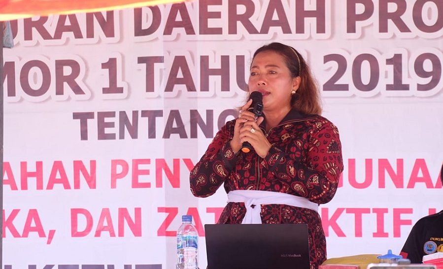 Ni Ketut Dewi Nadi Sosialisasi Perda Fasilitas Pencegahan Penyalahgunaan Narkotika