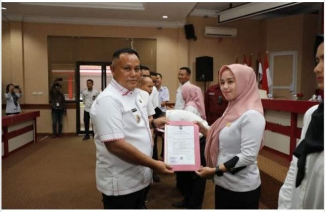 147 PPPK Tenaga Pendidik Guru dan Nakes Terima SK Bupati