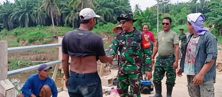 Cek Pengerjaan Fisik TMMD Ke-120,Dandin 0421/LS : Tinggal Penyempurnaan Saja