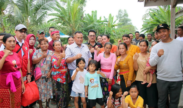 Gercep, Bupati Kabupaten Lampung Selatan Nanang Ermanto Beri Bantuan Untuk Korban Rumah Roboh di Palas