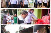 Bupati Pesawaran Dendi Ramadhona Tinjau Korban Angin Puting Beliung