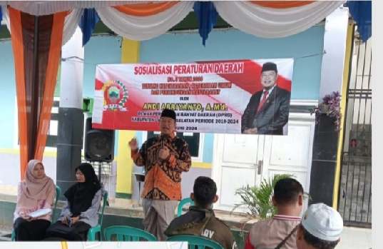 Anggota DPRD Lamsel Andi Apriyanto: Sosper Bertujuan Wujudkan Masyarakat Melek Hukum