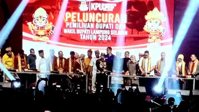 Wakil Ketua Komisi I DPRD Hadiri Acara Peluncuran Maskot dan Jingle Pilkada Bupati dan Wabup Lamsel 2024