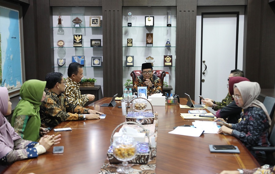 Pj Gubernur Samsudin Terima Kunker Kepala BPS Provinsi Lampung