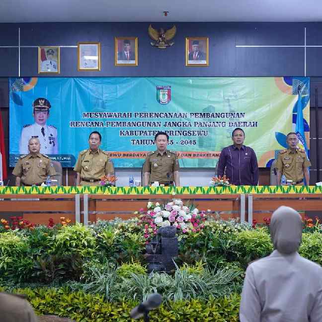 Wakil Ketua Komisi I DPRD Pringsewu Anton Subagyo Hadiri Musrenbang RPJMD 2025-2045