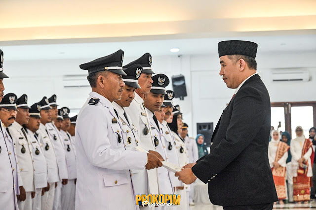 Bupati Pesawaran Kukuhkan 139 Kepala Desa Tepat Hari Jadi Kabupaten Pesawaran Yang Ke 17