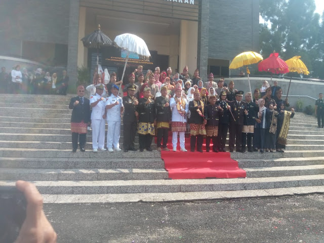 HUT Kabupaten Pesawaran Yang Ke-17 Dendi Ramadhona Bersama PJ Gubernur Di Gedung DPRD Kab Pesawaran