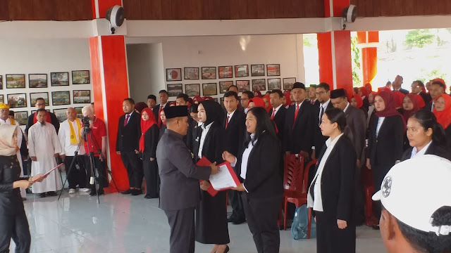 Bupati Lamsel Nanang Lantik 698 Pejabat Fungsional