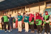 Walikota Metro Hadiri Gebyar Senam Lembaga Lanjut Usia