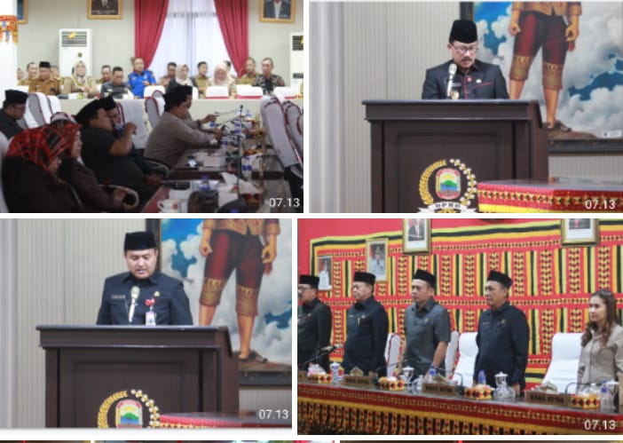 DPRD Lamsel gelar rapat paripurna penyampaian nota pengantar KUPA- PPAS Perubahan APBD TA 2024