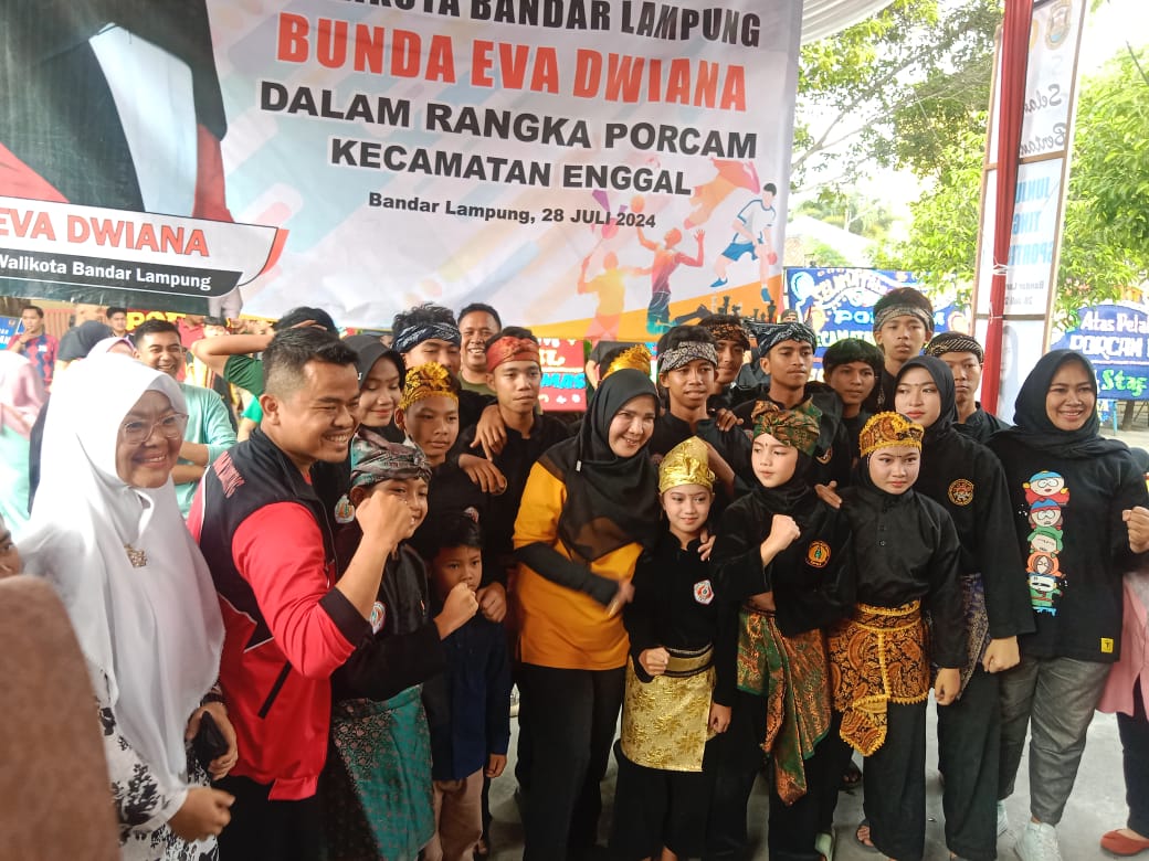 Walikota Bandar Lampung Eva Dwiana Buka Porcam di Enggal Harapkan Lahirkan Atlet Baru
