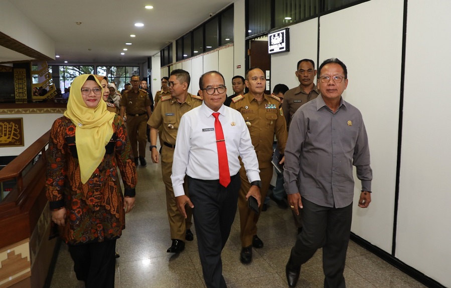 Perkuat Sinergi, Pj Gubernur Samsudin dan Jajaran Kunjungi DPRD Lampung
