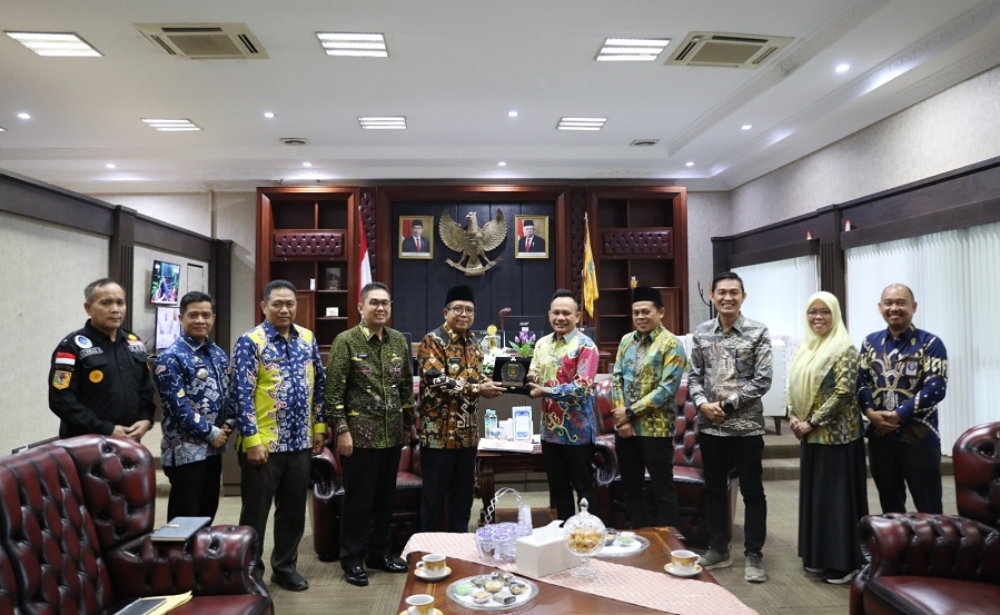 Pj Gubernur Terima Kunjungan Kerja Ketua Bawaslu Lampung, Bahas Persiapan Pilkada 2024