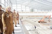 Walikota Tinjau Progres Pembangunan JPO Siger Milenial, GOR Siger Wayhalim Hingga Taman Sehati Air Terjun Batuputu