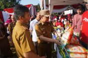 Marindo Kurniawan Pj. Bupati Pringsewu Buka Kegiatan Gerakan Pangan Murah