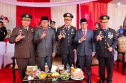 Ketua DPRD Dan Pj.Gubernur Hadiri Upacara Peringatan Hari Bhayangkara ke-78 di Mapolda Lampung
