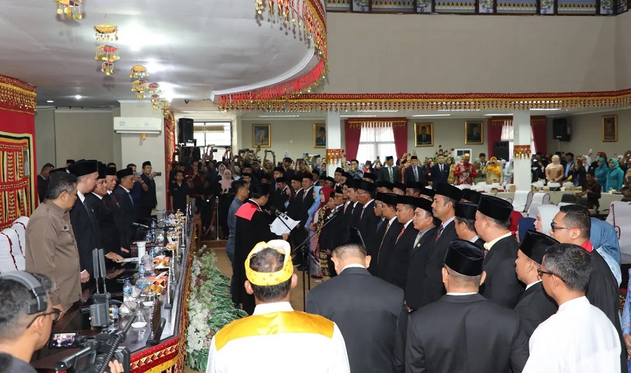 50 Anggota DPRD Kabupaten Lampung Selatan Resmi Dilantik