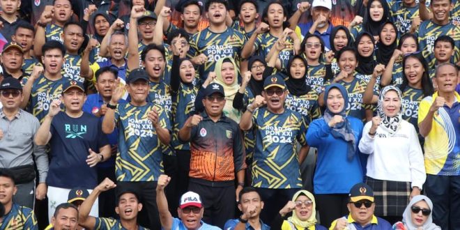 Pj. Gubernur Samsudin Semangati Atlet Lampung Pada Persiapan PON Aceh-Sumut