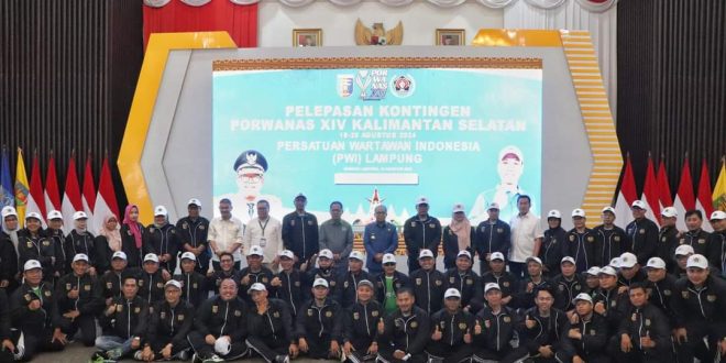 Pj. Gubernur Samsudin Lepas Atlet Lampung Ikuti Porwanas XIV Kalimantan Selatan
