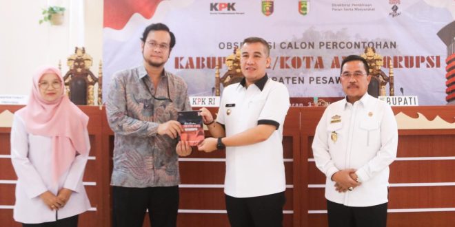 Pesawaran Didapuk Menjadi Percontohan Kabupaten dan Kota Anti-korupsi