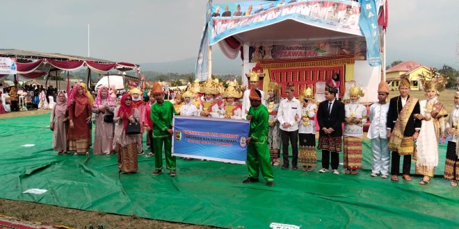 Festival Adat Budaya Lampung Di Selenggarakan Di Lapangan Tritura Kecamatan Kedondong