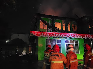 Sijago Merah Lalap Kantor Kemenag Kota Bandar Lampung