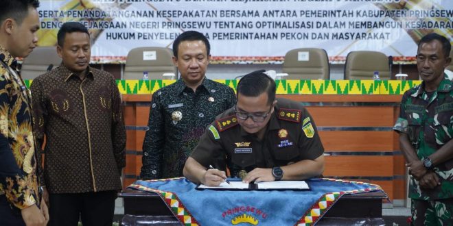Pemkab dan Kejari Pringsewu Launching Program Jaga Desa