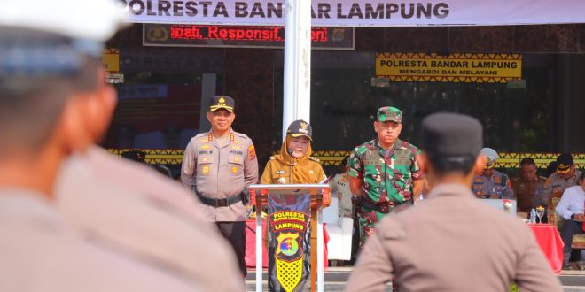 Walikota Bandar Lampung Pimpin Apel Pasukan Ops Mantap Praja Krakatau 2024