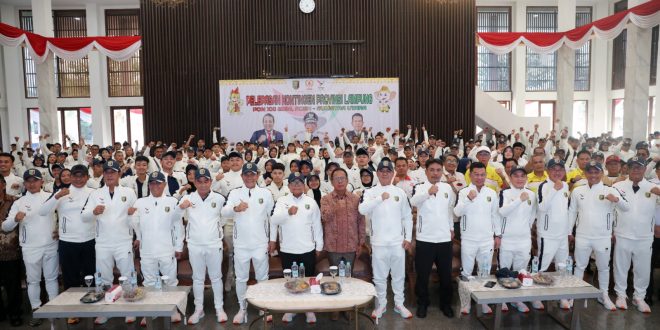 Pj. Gubernur Samsudin Lepas Kontingen Lampung Ikuti PON XXI Aceh-Sumatera Utara 2024, Targetkan Raih 7 Besar dengan 35 Medali Emas