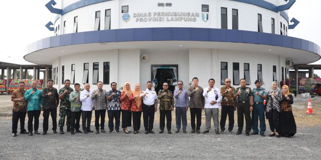 Pj. Gubernur Samsudin Resmikan Gedung Kantor Baru Dinas Perhubungan Provinsi Lampung di Sabah Balau