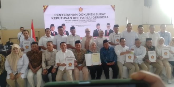 Nanda-Antonius Terima B 1 KWK Dari Partai Gerindra