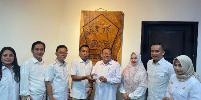 Deddy Amrullah Resmi Jadi Kader Gerindra, Asroni Paslah Jabat Ketua DPC Bandar Lampung