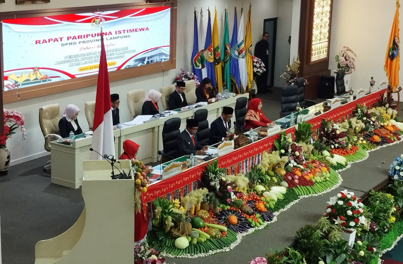 Anggota DPRD Lampung Hasil Pileg 14 Februari 2024 Resmi Di Lantik