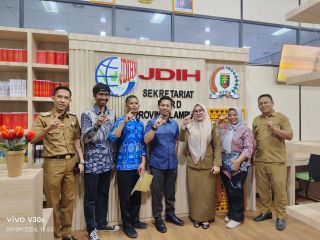 Pengelola JDIH Bagian Hukum Kabupaten Way Kanan Laksanakan Kunker ke JDIH Sekretariat DPRD Provinsi Lampung