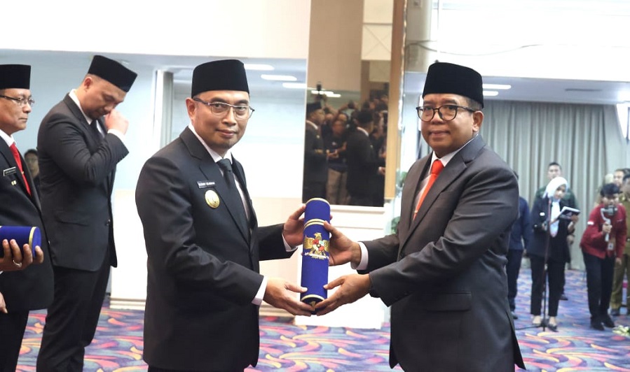 Bobby Irawan Resmi Dikukuhkan Sebagai Pjs Bupati Lampung Tengah