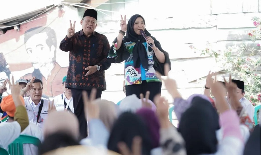Kampanye Pertama Petahana Eva Dwiana-Deddy Amarullah Sosialisasikan Program Kerja